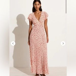 Reis Maxi Dress Gita Floral Red